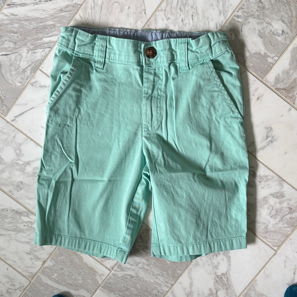 Carter's Mint Green Kids Flat Front Shorts
